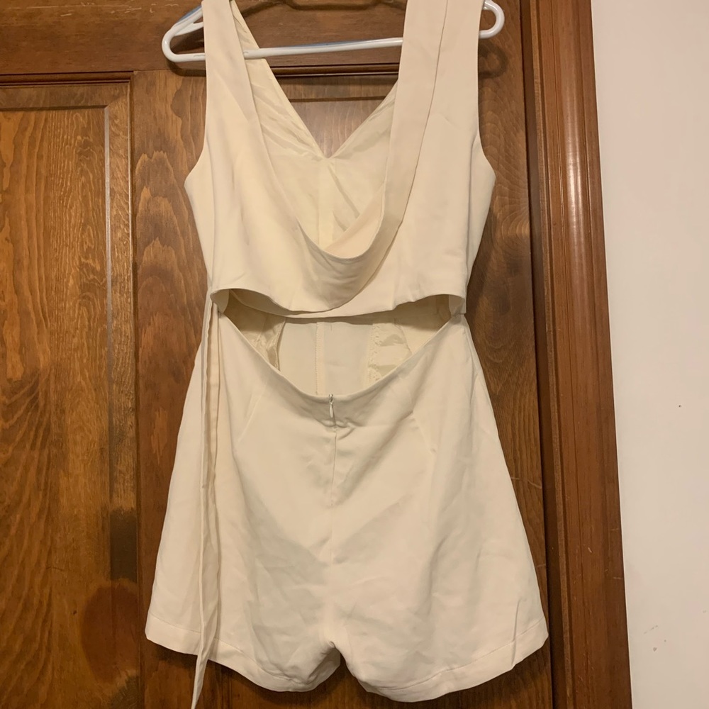 NWOT cream romper